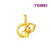 TOMEI Dwi-Gourd Pendant, Yellow Gold 916