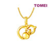 TOMEI Dwi-Gourd Pendant, Yellow Gold 916
