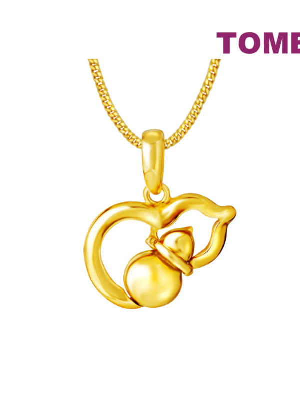 TOMEI Dwi-Gourd Pendant, Yellow Gold 916