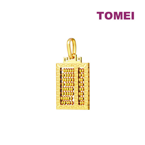 TOMEI Abacus Pendant, Yellow Gold 916
