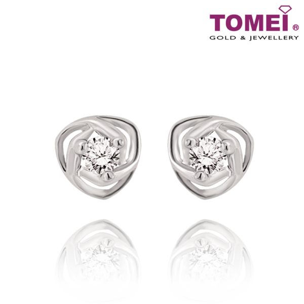 Surround Me with Your Love Earrings | Tomei White Gold 585 (14K) (E1474)