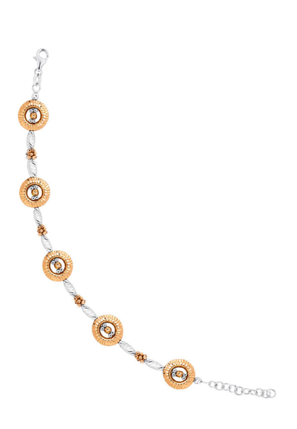 TOMEI Bracelet, White+Rose+Yellow Gold 750