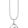 TOMEI Diamond Pendant, White Gold 750