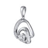 TOMEI Diamond Pendant, White Gold 750