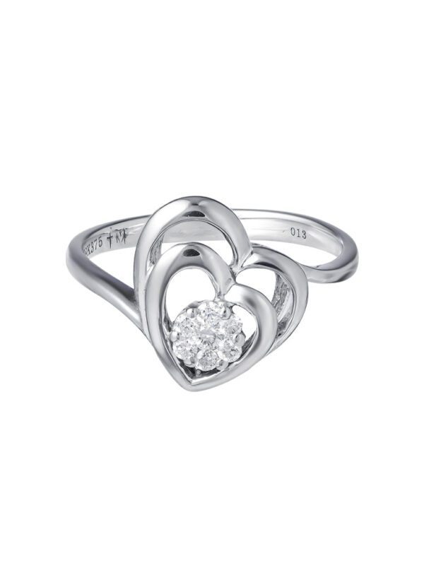 TOMEI Diamond Ring, White Gold 375