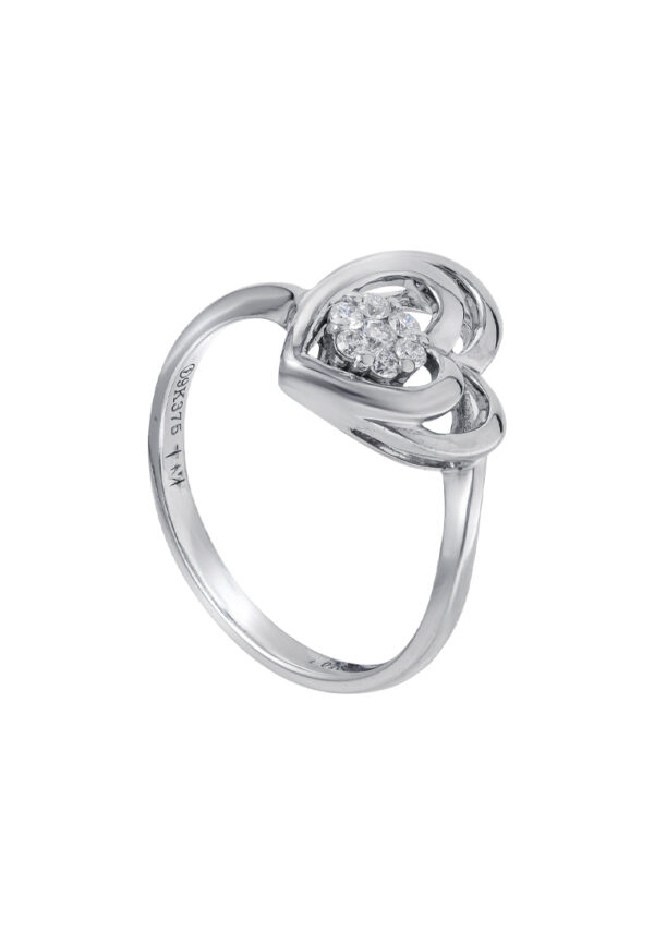 TOMEI Diamond Ring, White Gold 375