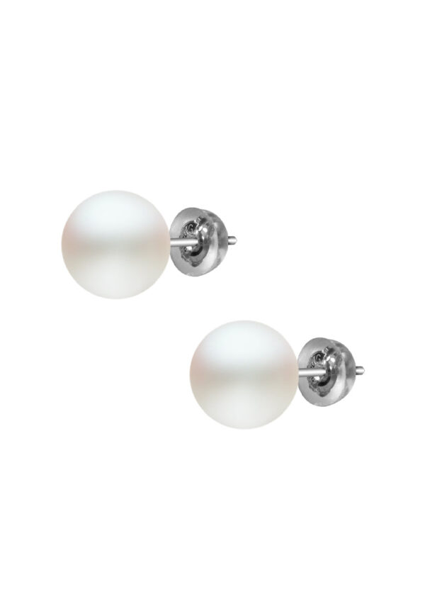TOMEI Pearlfect Love Pearl Earrings, White Gold 585 (E1813P)
