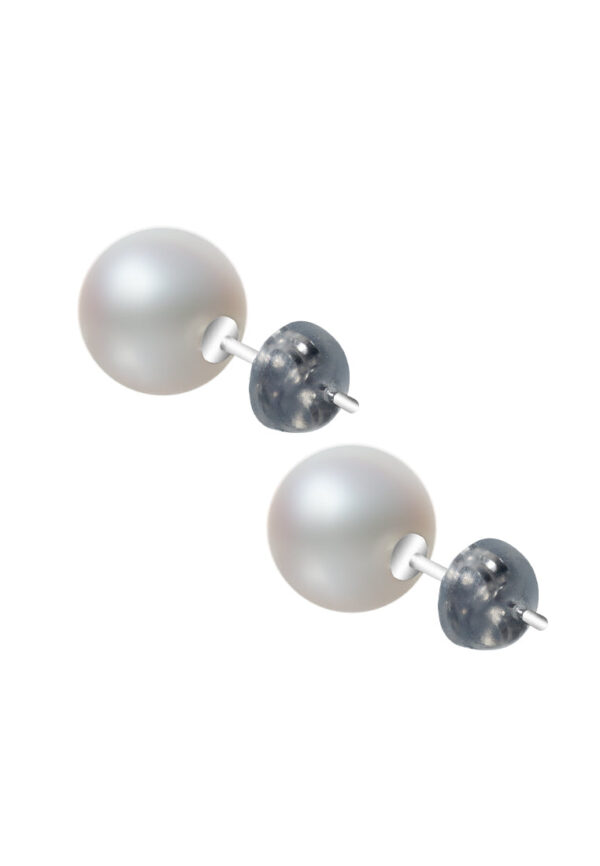 TOMEI Pearlfect Love Pearl Earrings, White Gold 585 (E1813P)