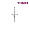TOMEI Jesus Cross Pendant, White Gold 750