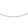 TOMEI Flated Necklace, White Gold 375