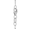 TOMEI Flated Necklace, White Gold 375