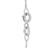 TOMEI Needle-Nose Chain, White Gold 585 (WHTD035)