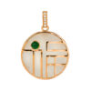 TOMEI Nephrite Collection Fu-Zi Pendant, Rose Gold 750