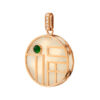 TOMEI Nephrite Collection Fu-Zi Pendant, Rose Gold 750