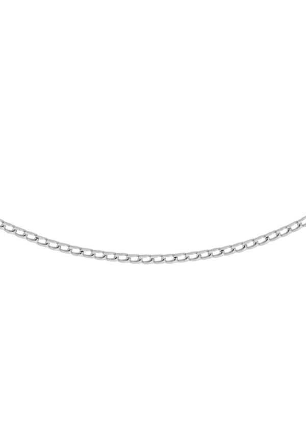 TOMEI Buckle Necklace, White Gold 375