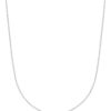 TOMEI Buckle Necklace, White Gold 375