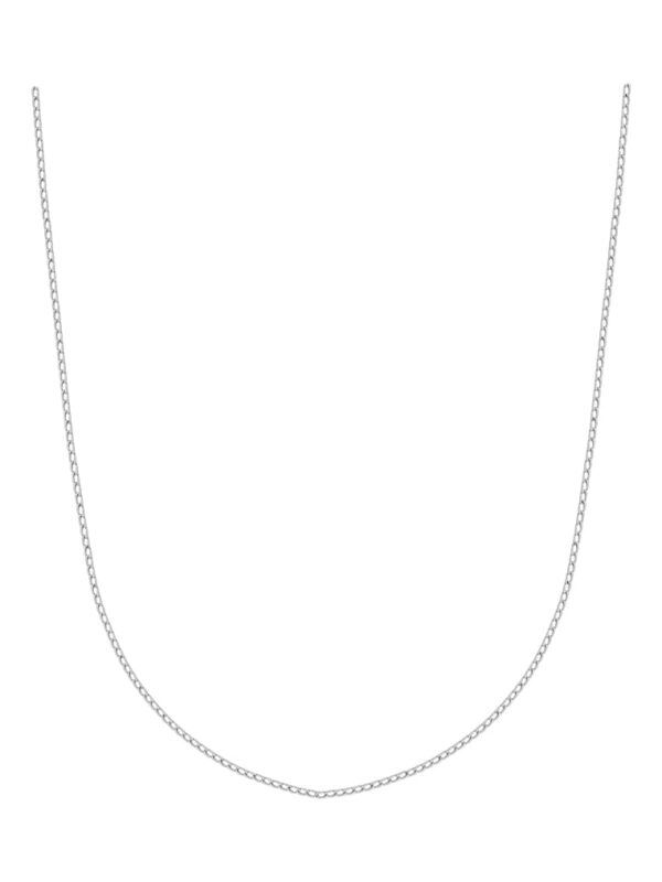 TOMEI Buckle Necklace, White Gold 375