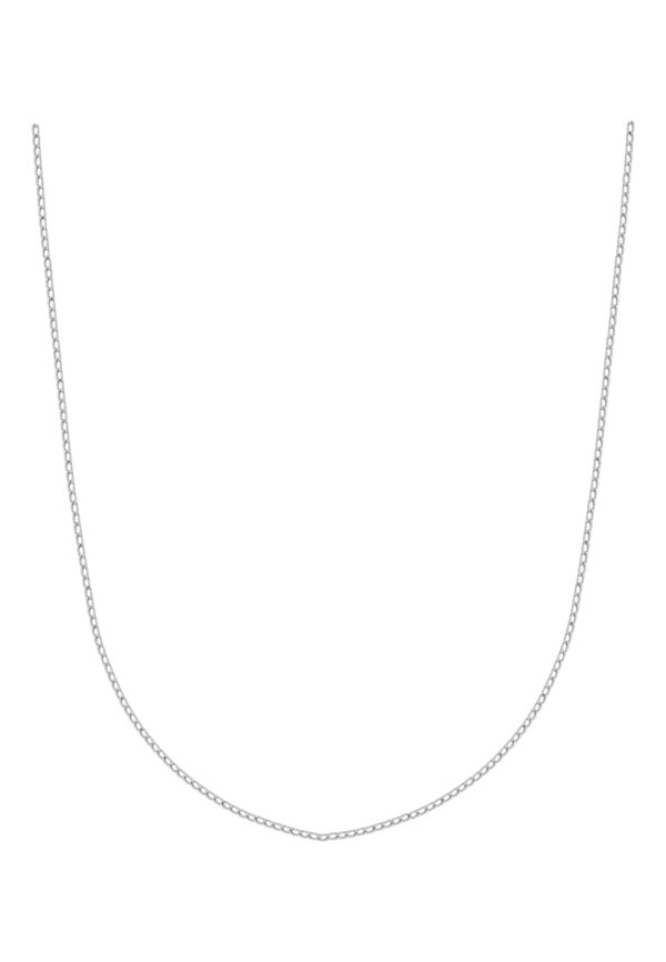 TOMEI Buckle Necklace, White Gold 375