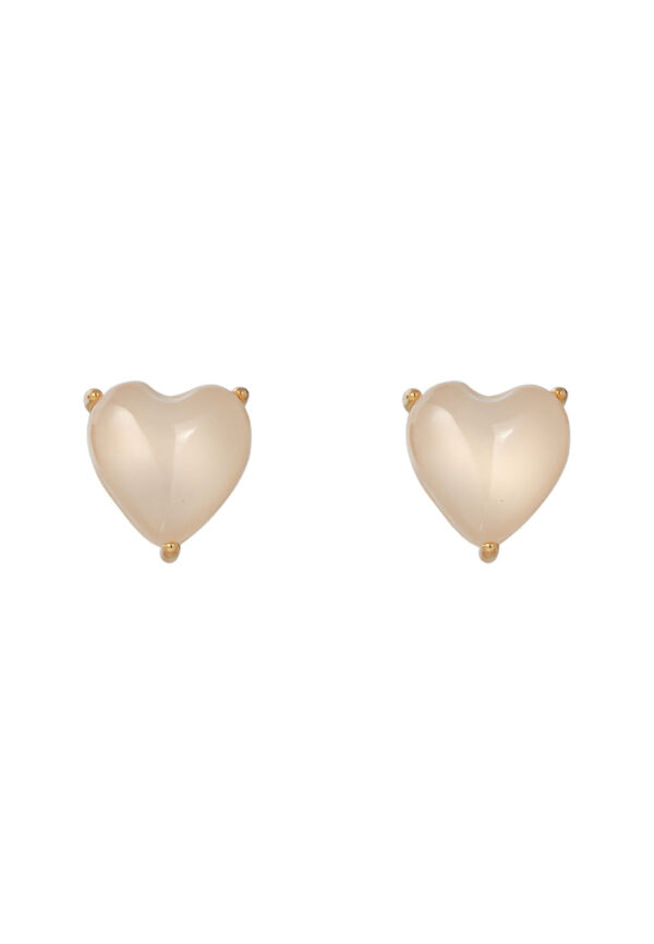 TOMEI Harvest Glow Collection, Nephrite Heart Earrings [Online Exclusive]