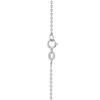 TOMEI Diamond Pendant Set, White Gold 375/585