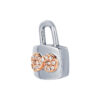 TOMEI Love Lock Collection Infinity Pendant, White Gold 750