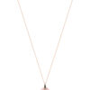 TOMEI Je t'aime Revolving Love Eiffel Tower Diamond Necklace 为爱钻动套链, Rose Gold 750