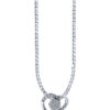 TOMEI Espoir Diamond Pendant, White Gold 375