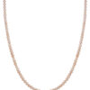 TOMEI Natural Pink Tone Pearl Necklace, White Gold 585