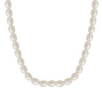 TOMEI Natural Pearl Necklace, Cream-White