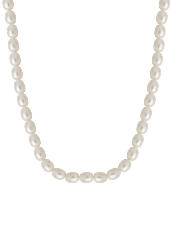 TOMEI Natural Pearl Necklace, Cream-White