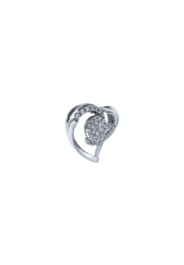 TOMEI Espoir Diamond Pendant, White Gold 375