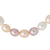 TOMEI Natural Pearl Necklace, Mixed Cream-Pink-Purple