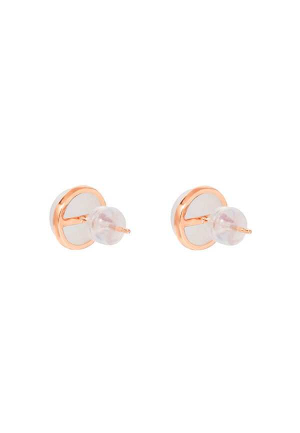 TOMEI Nephrite Collection Earrings, Rose Gold 750