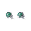 TOMEI Green Jade Blooming Earrings, White Gold 750