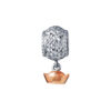 TOMEI Ingot Charm, White+Rose Gold 585