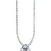 TOMEI Espoir Diamond Pendant, White Gold 375