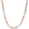 TOMEI Natural Pearl Necklace, Mixed Cream-Pink-Purple