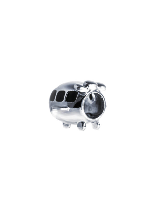 TOMEI Aircraft Charm, White Gold 585