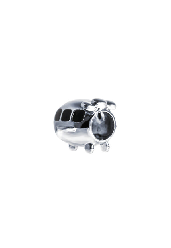 TOMEI Aircraft Charm, White Gold 585