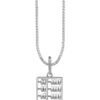 TOMEI Abacus Pendant, White Gold 585