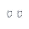 TOMEI Loop Earrings, Diamond White Gold 750
