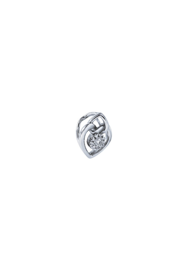 TOMEI Espoir Diamond Pendant, White Gold 375