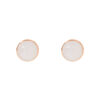 TOMEI Nephrite Collection Earrings, Rose Gold 750