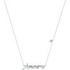 TOMEI Amour Diamond Necklace, White Gold 375