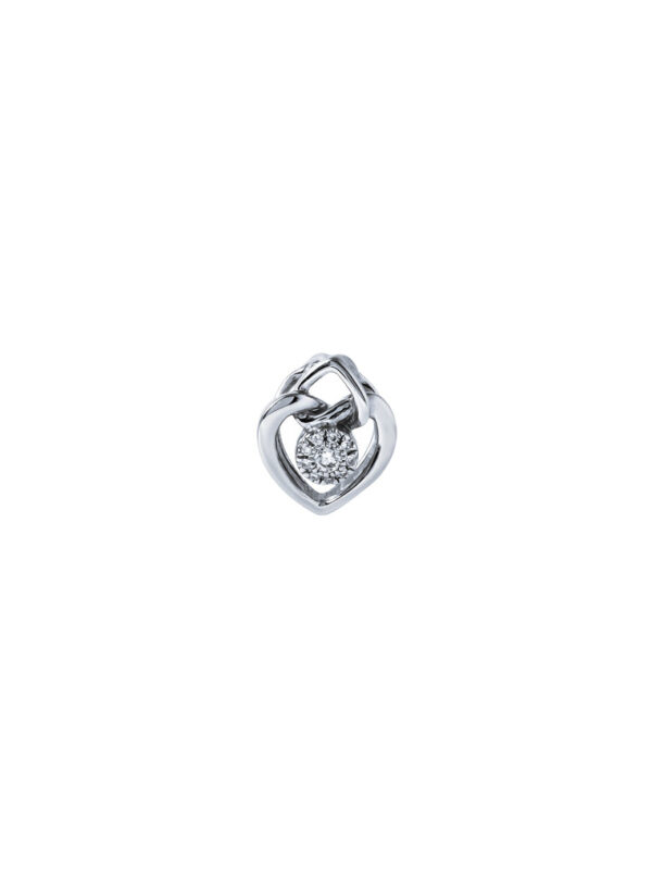 TOMEI Espoir Diamond Pendant, White Gold 375