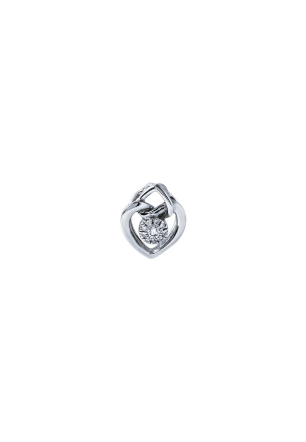 TOMEI Espoir Diamond Pendant, White Gold 375