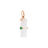 TOMEI Nephrite Collection Pendant, Rose Gold 750