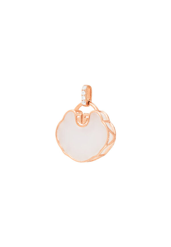 TOMEI Nephrite Collection Pendant, Rose Gold 750