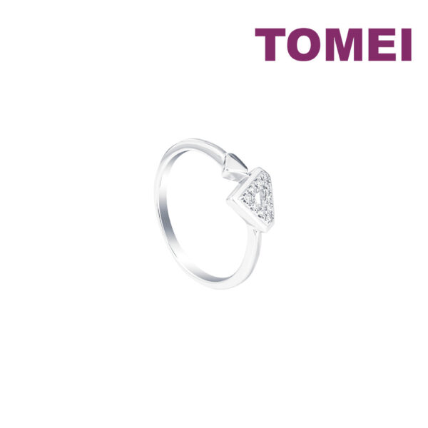 TOMEI Precious Diamond Ring, White Gold 375