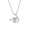 TOMEI Loving U Diamond Pendant Set, White Gold 585